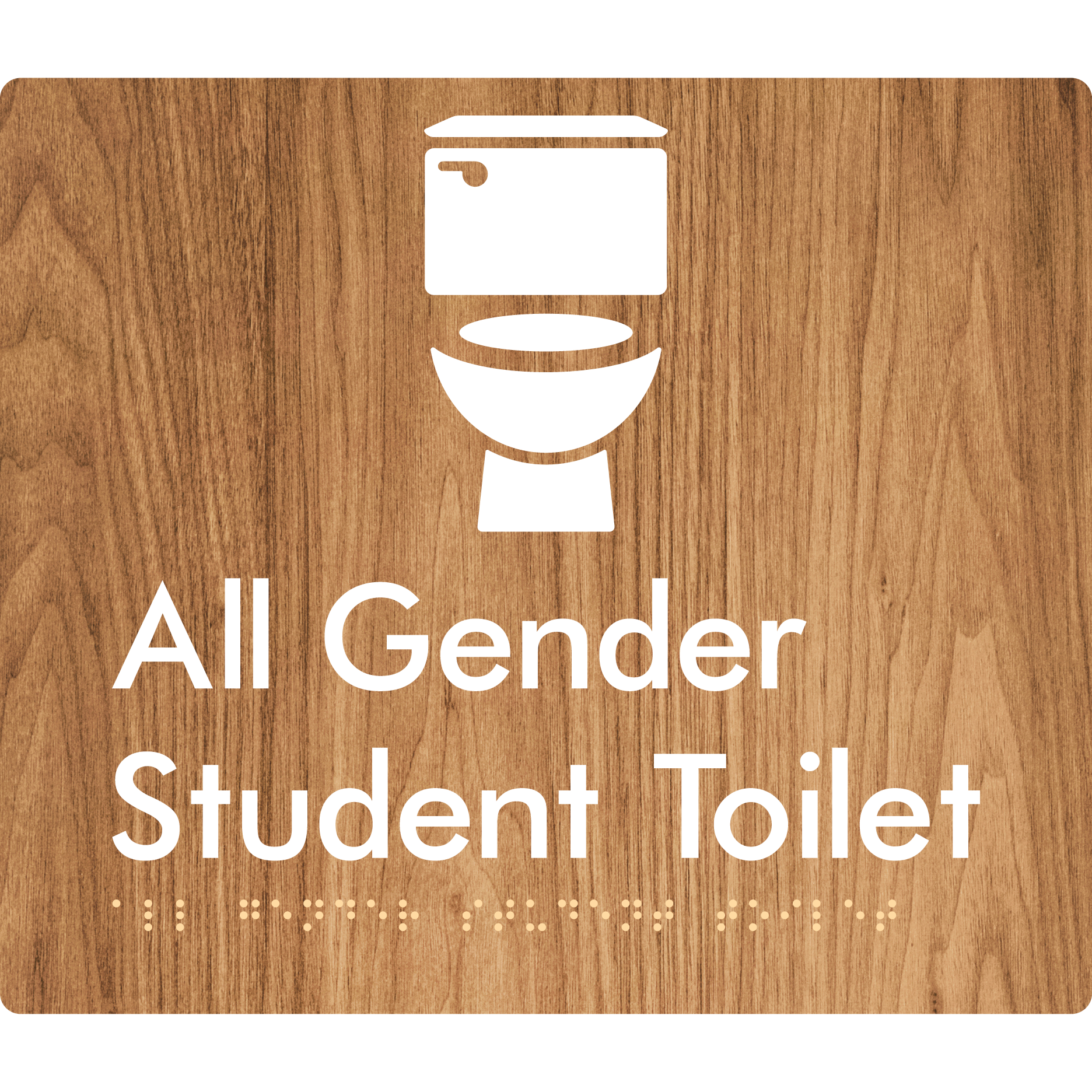All Gender Student Toilet (Copy for EDM) - Braille Tactile Signs Aust.