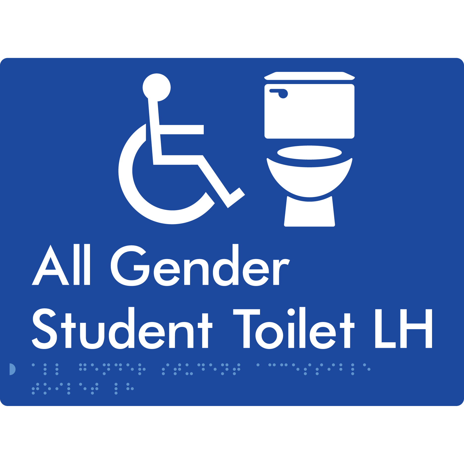 All Gender Student Accessible Toilet LH or RH