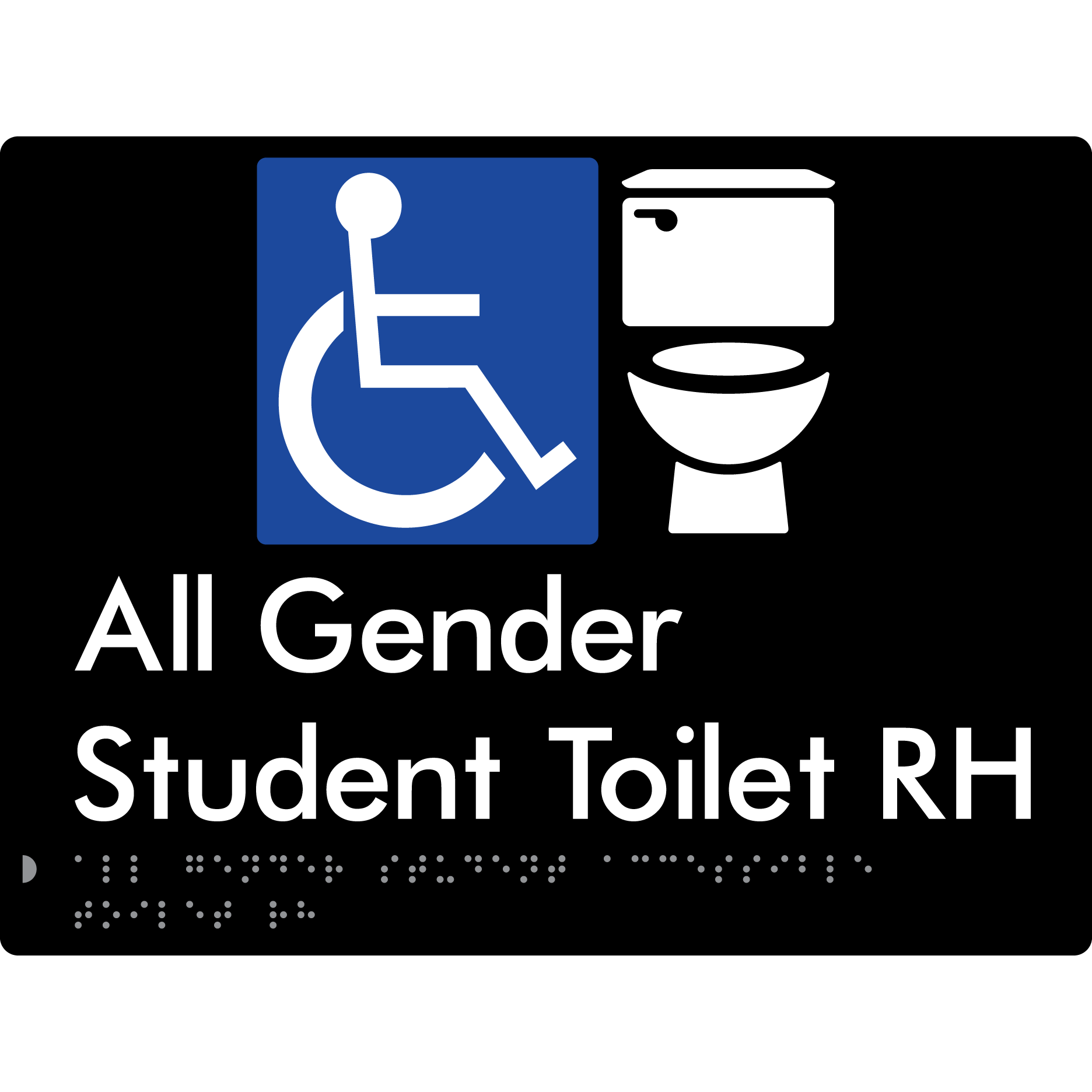 All Gender Student Accessible Toilet LH or RH