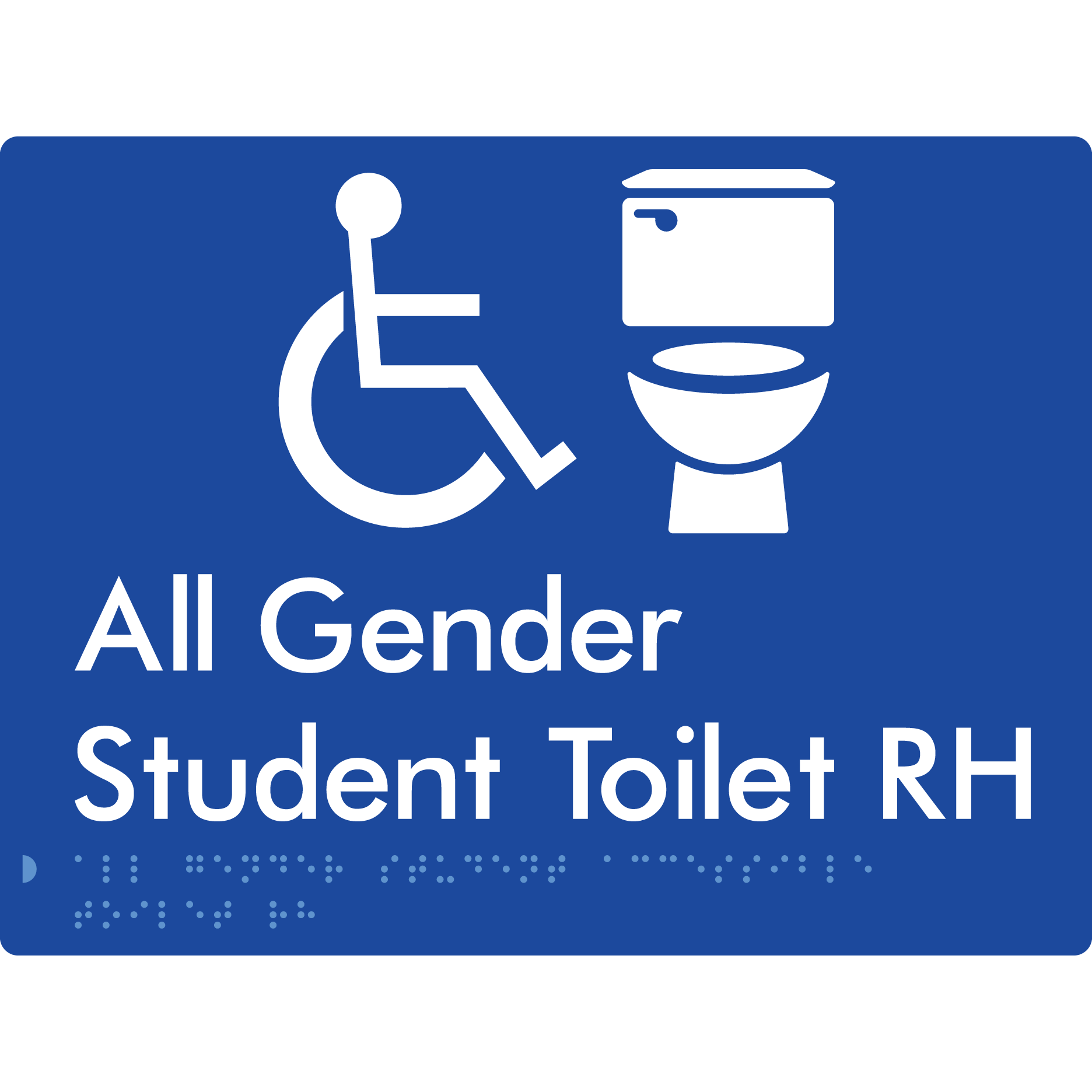 All Gender Student Accessible Toilet LH or RH
