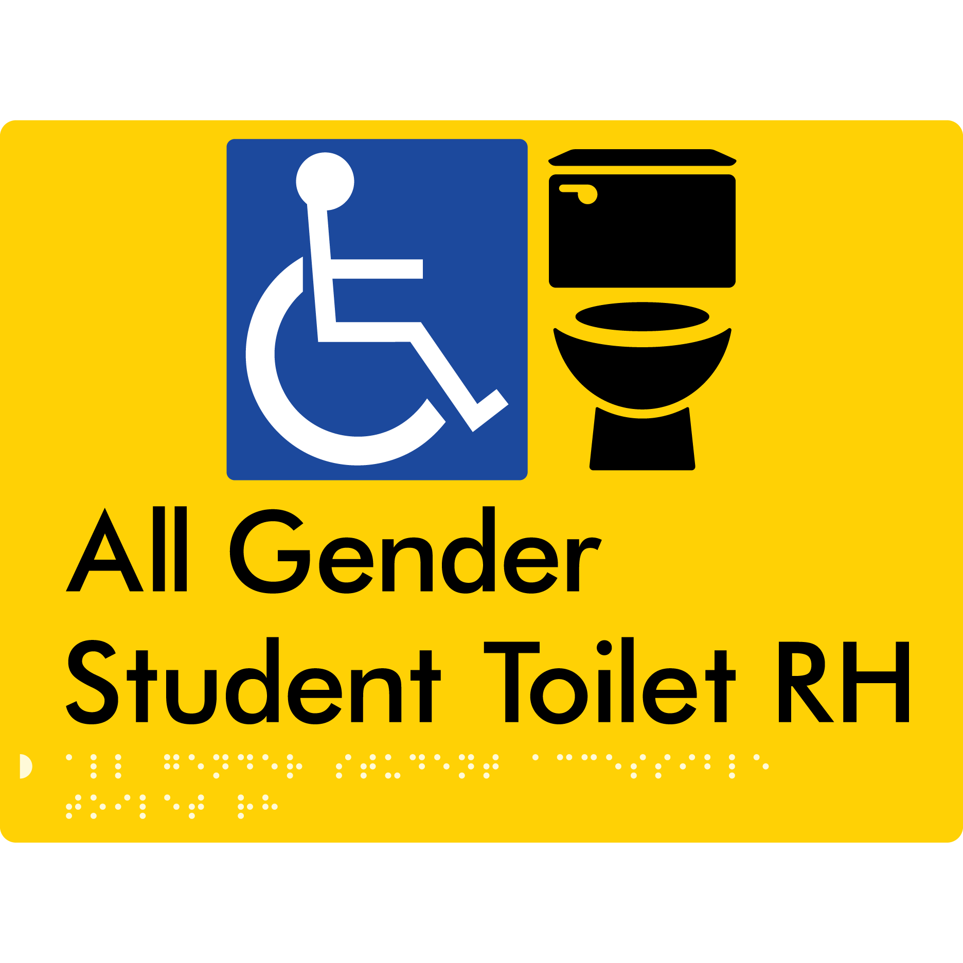 All Gender Student Accessible Toilet LH or RH