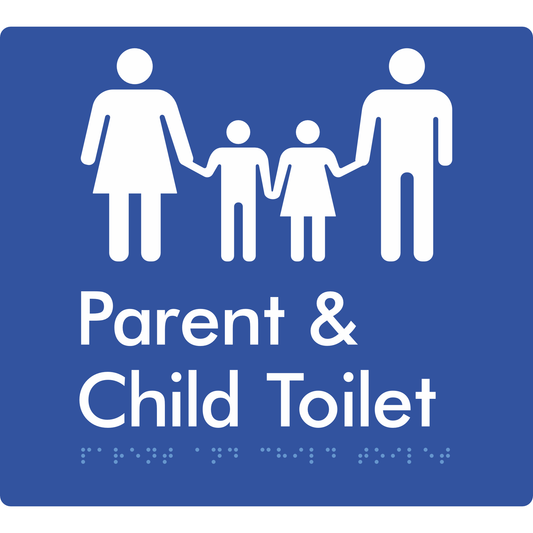 Parent & Child Toilet - Braille Tactile Signs Aust.
