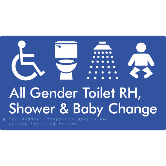 All Gender Accessible Toilet RH / Shower / Baby Change