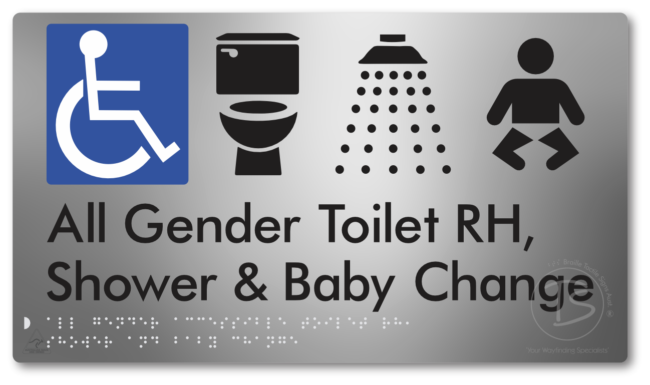 All Gender Accessible Toilet RH / Shower / Baby Change