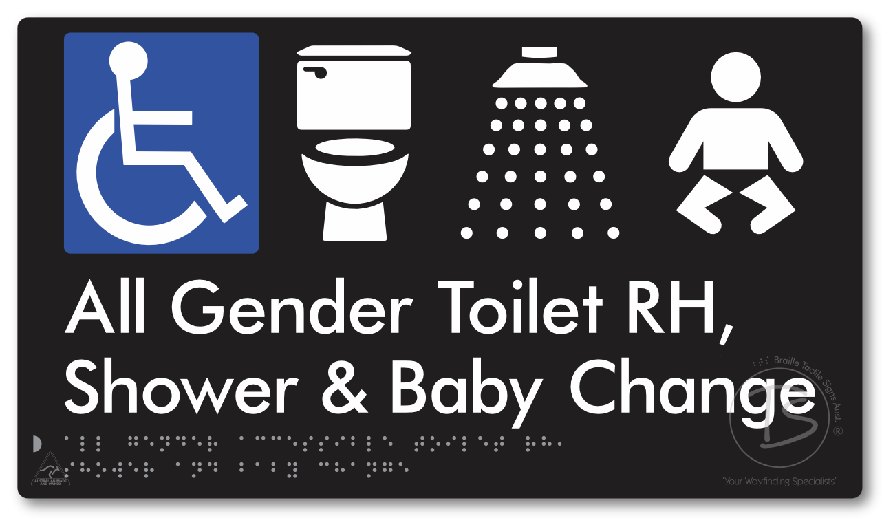 All Gender Accessible Toilet RH / Shower / Baby Change
