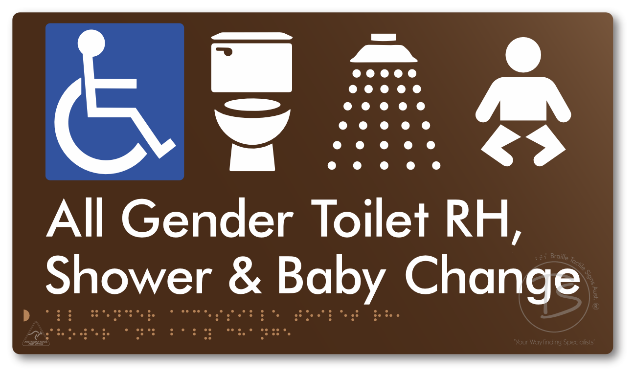 All Gender Accessible Toilet RH / Shower / Baby Change