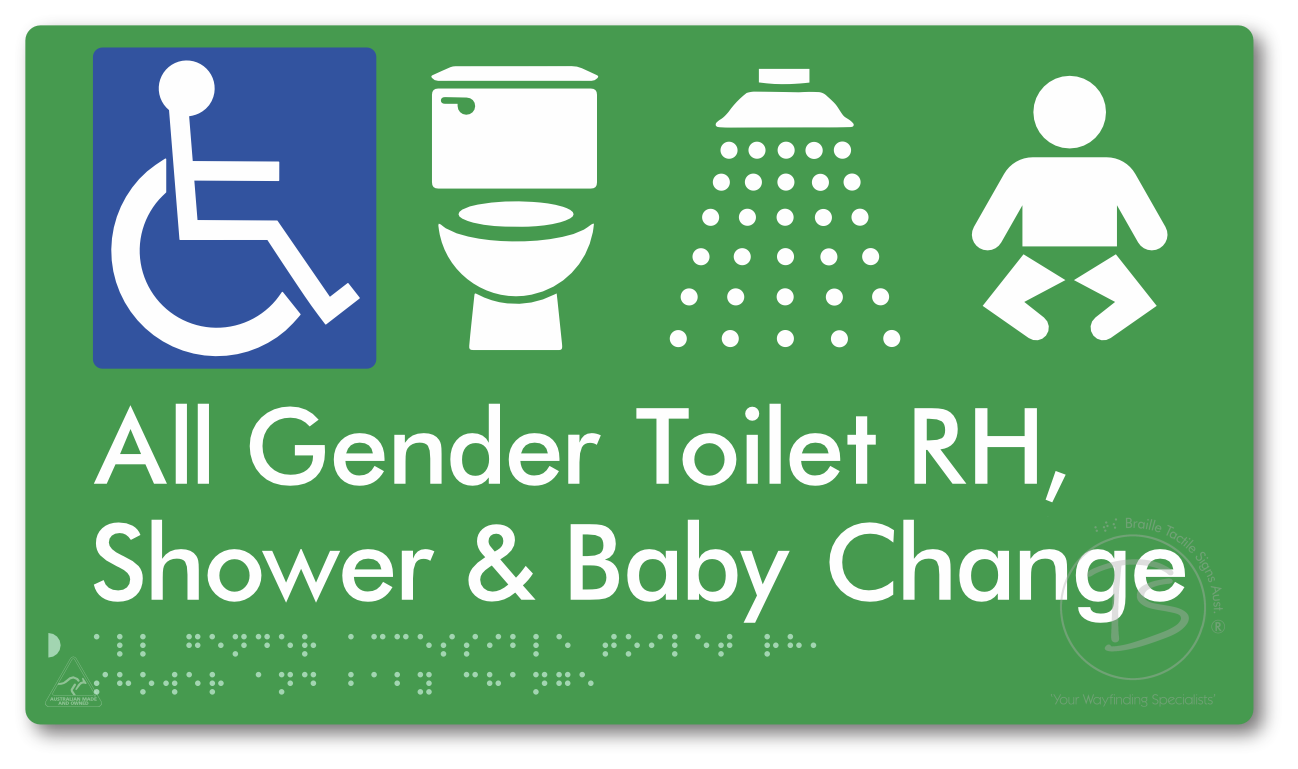 All Gender Accessible Toilet RH / Shower / Baby Change