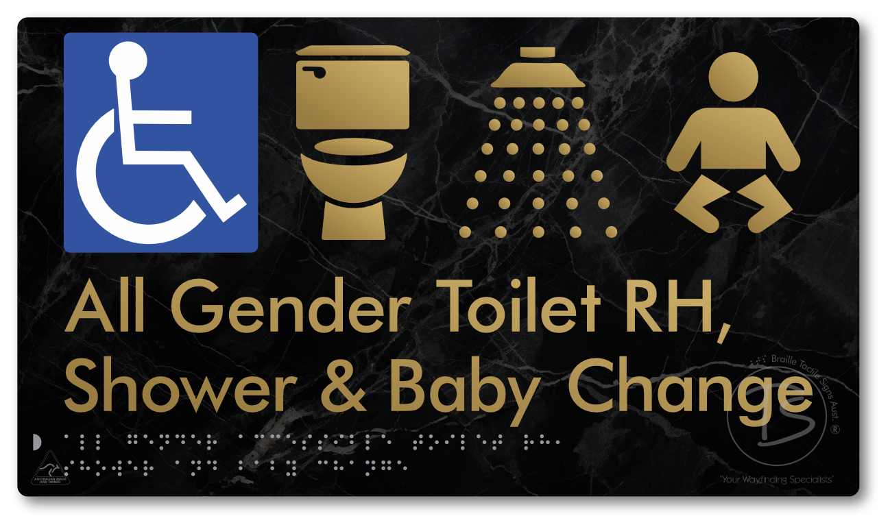 All Gender Accessible Toilet RH / Shower / Baby Change