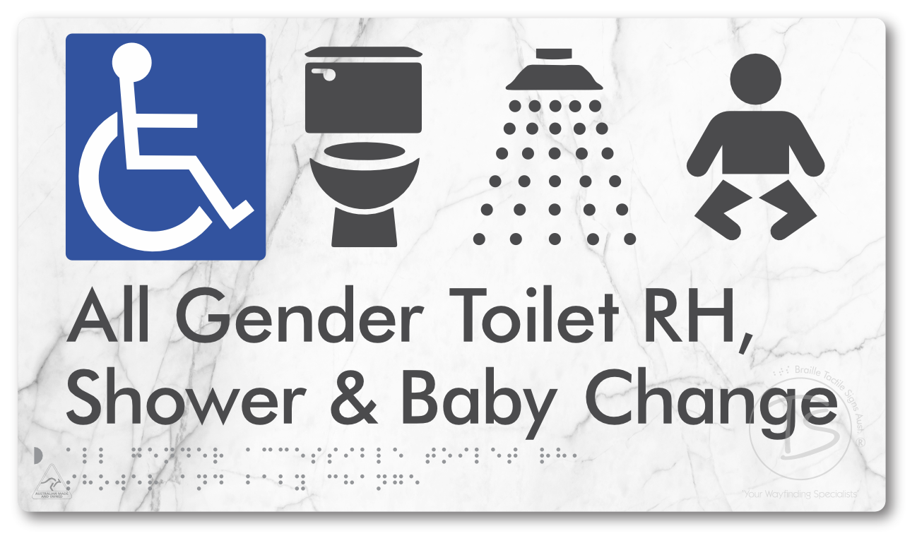 All Gender Accessible Toilet RH / Shower / Baby Change