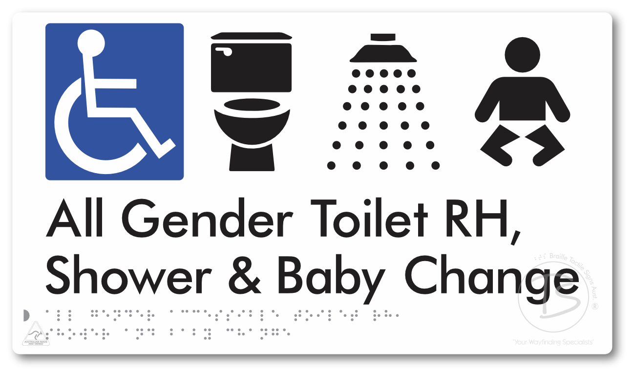 All Gender Accessible Toilet RH / Shower / Baby Change