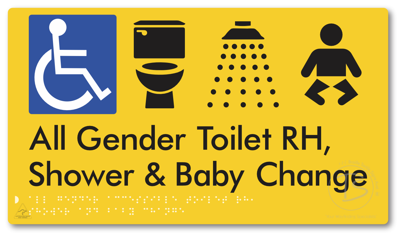 All Gender Accessible Toilet RH / Shower / Baby Change