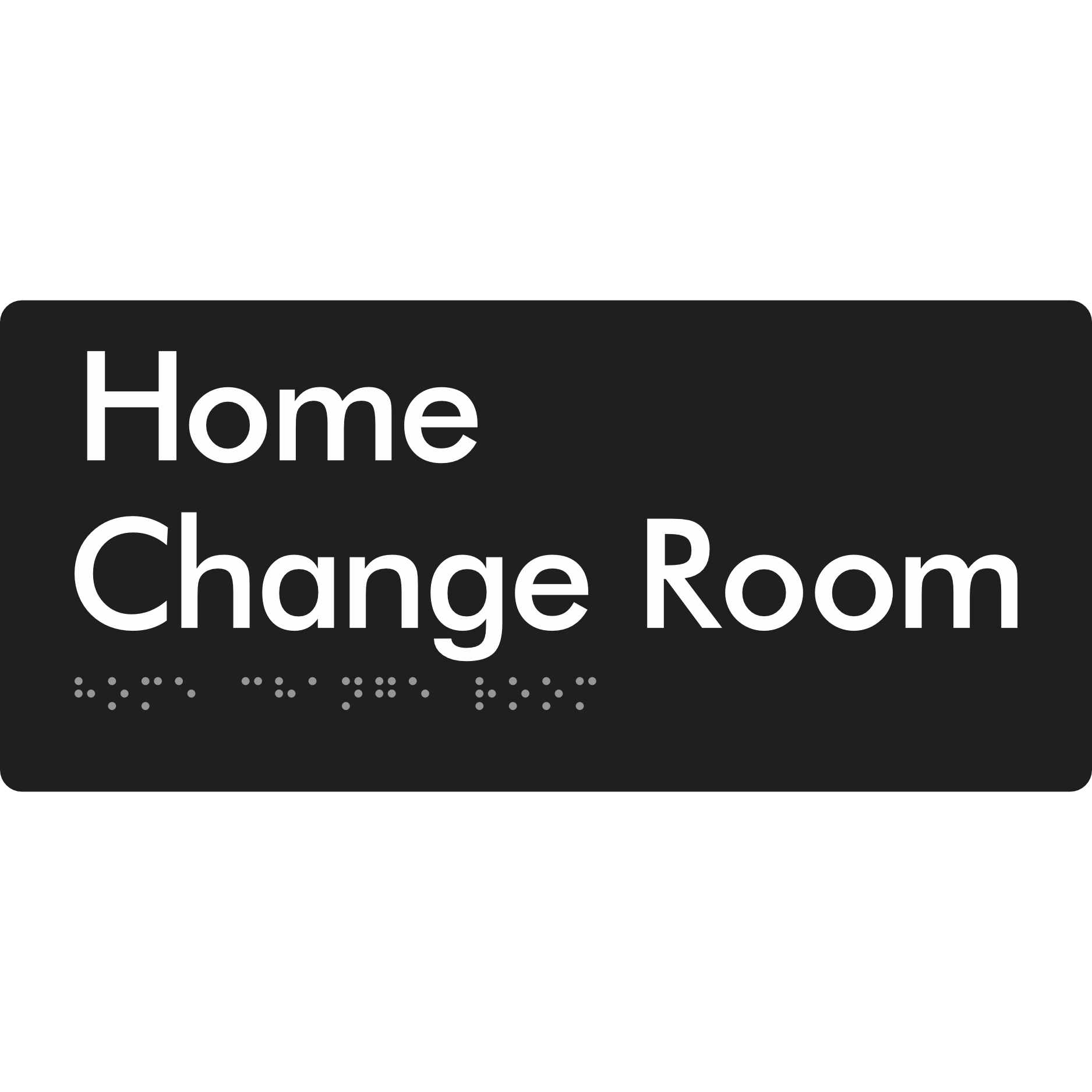 Home Change Room - Braille Tactile Signs Aust.