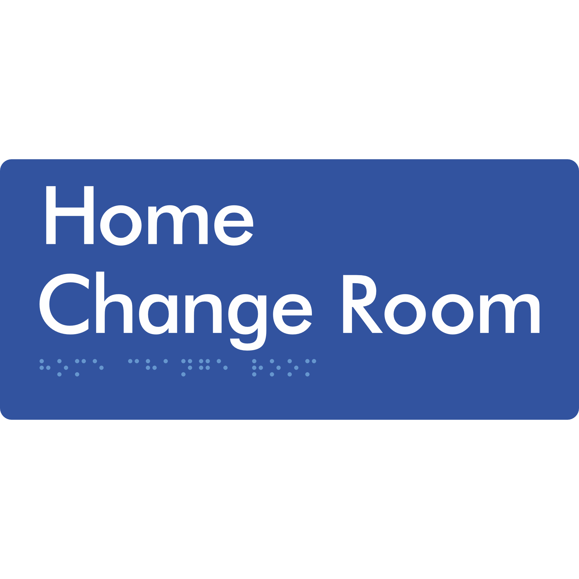 Home Change Room - Braille Tactile Signs Aust.