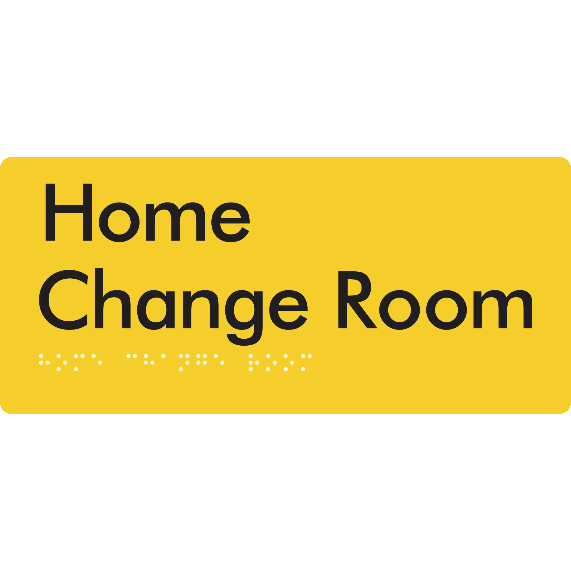 Home Change Room - Braille Tactile Signs Aust.