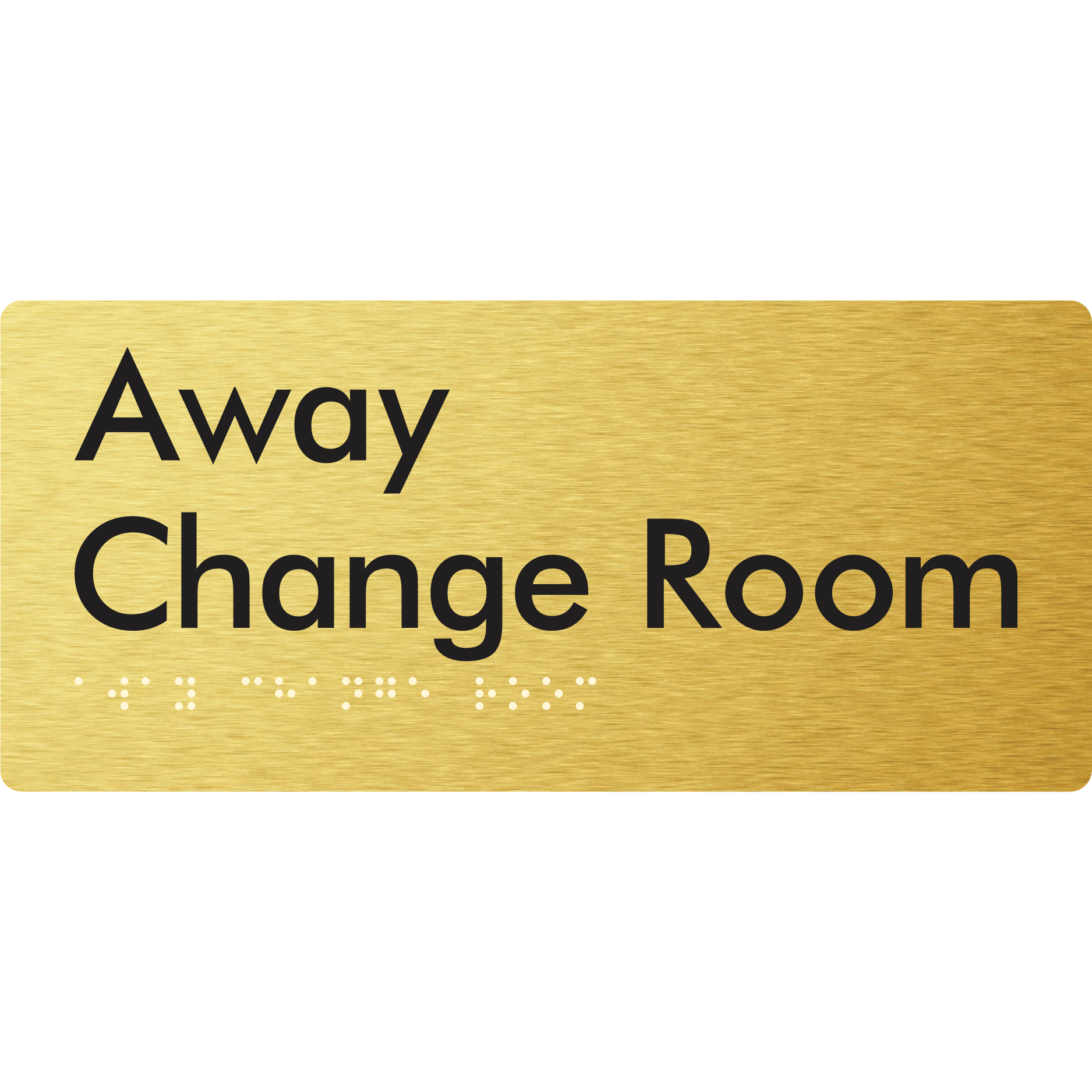 Away Change Room - Braille Tactile Signs Aust.