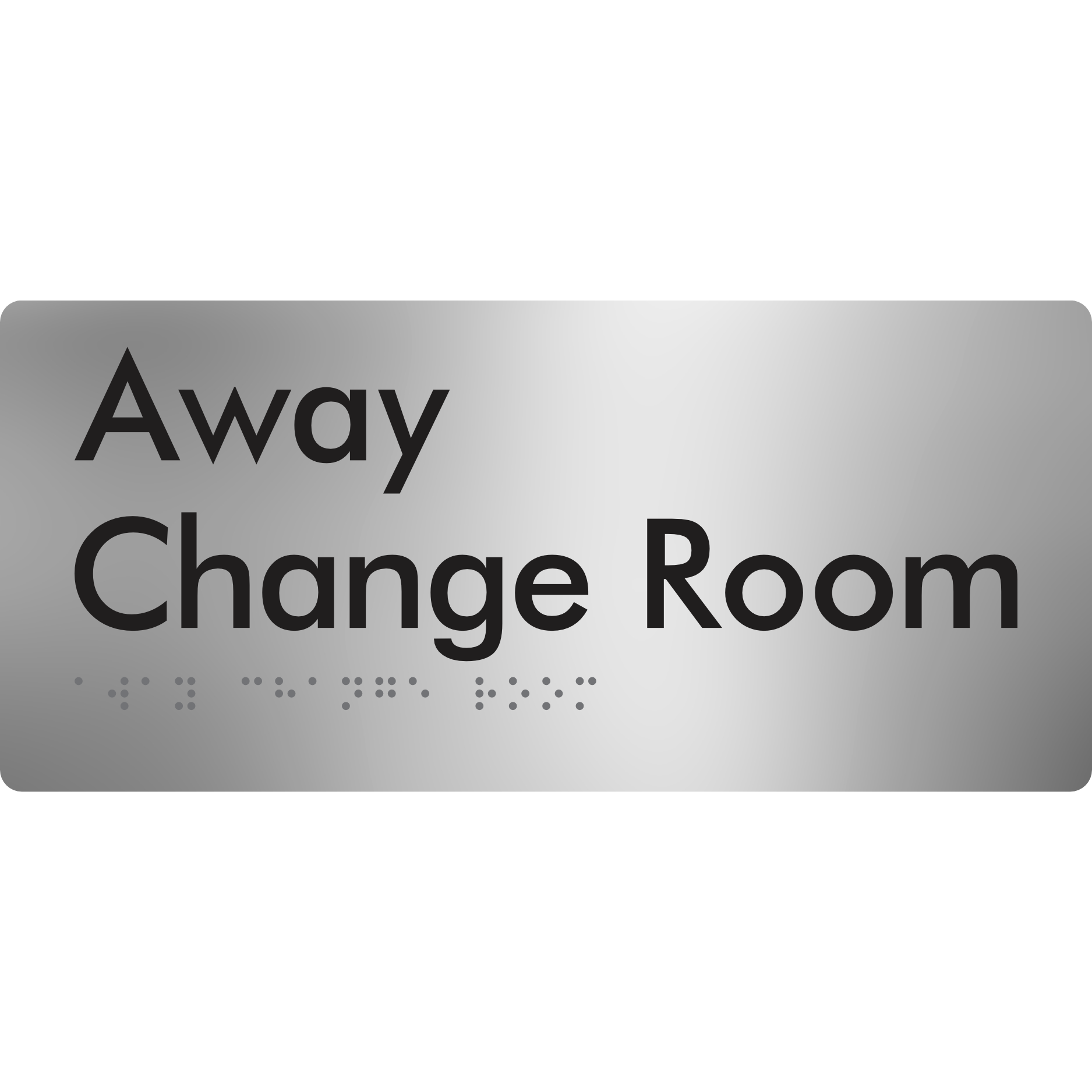 Away Change Room - Braille Tactile Signs Aust.