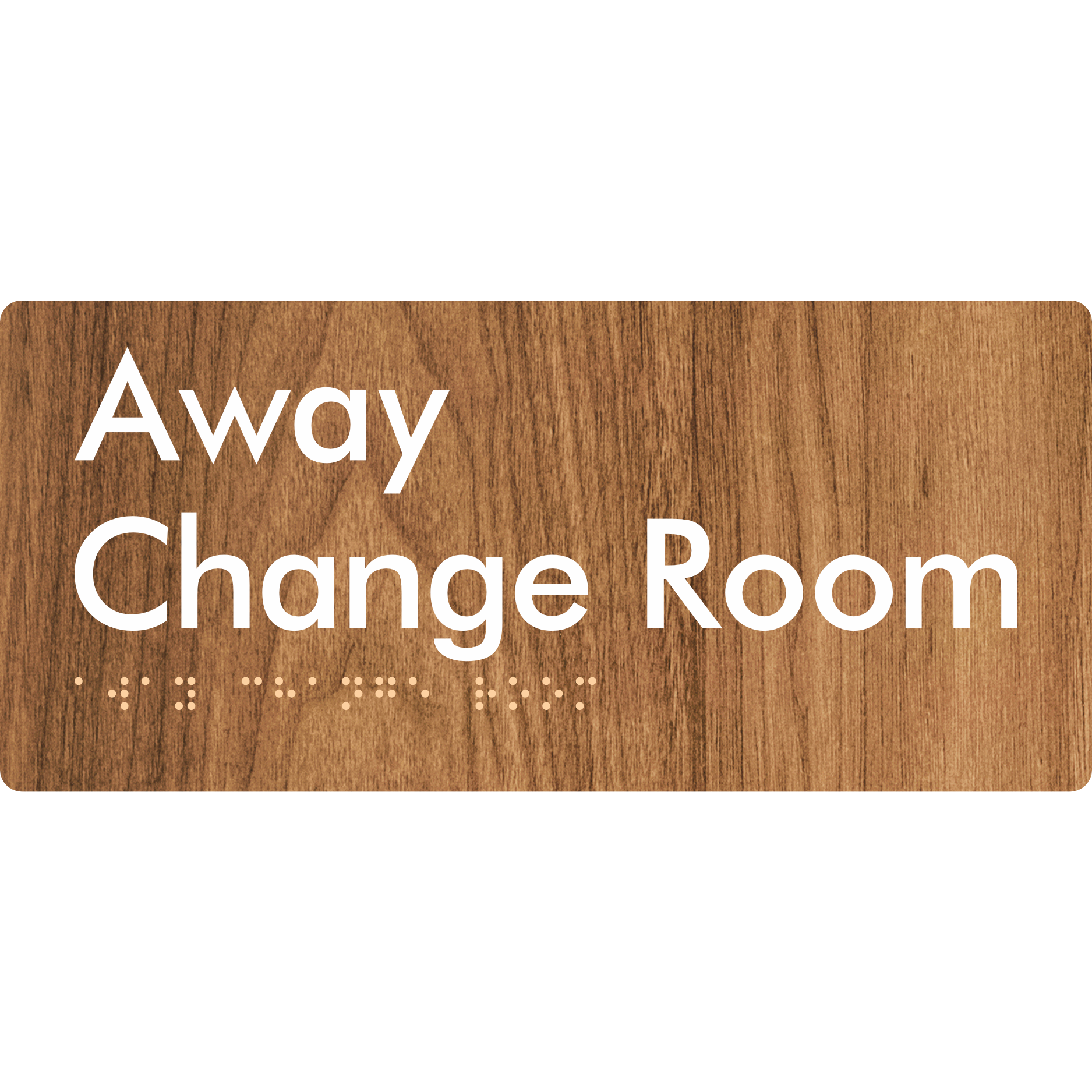 Away Change Room - Braille Tactile Signs Aust.