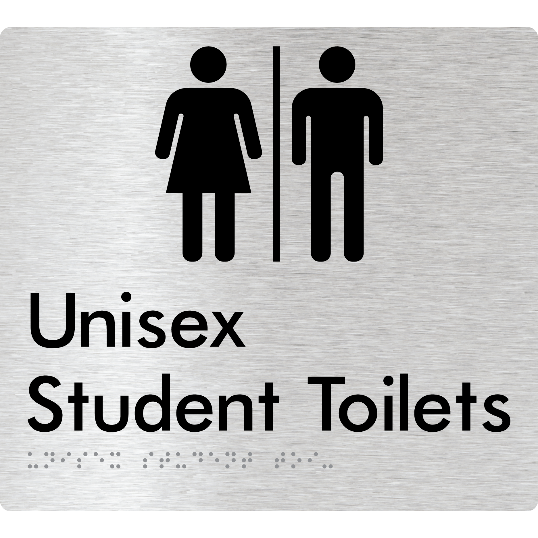 Unisex Student Toilets with Air Lock - Braille Tactile Signs Aust.