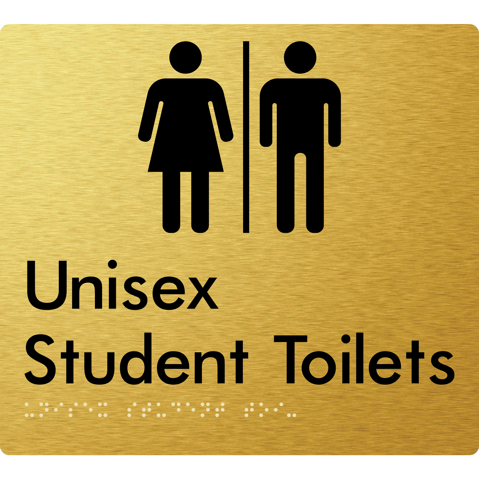Unisex Student Toilets with Air Lock - Braille Tactile Signs Aust.
