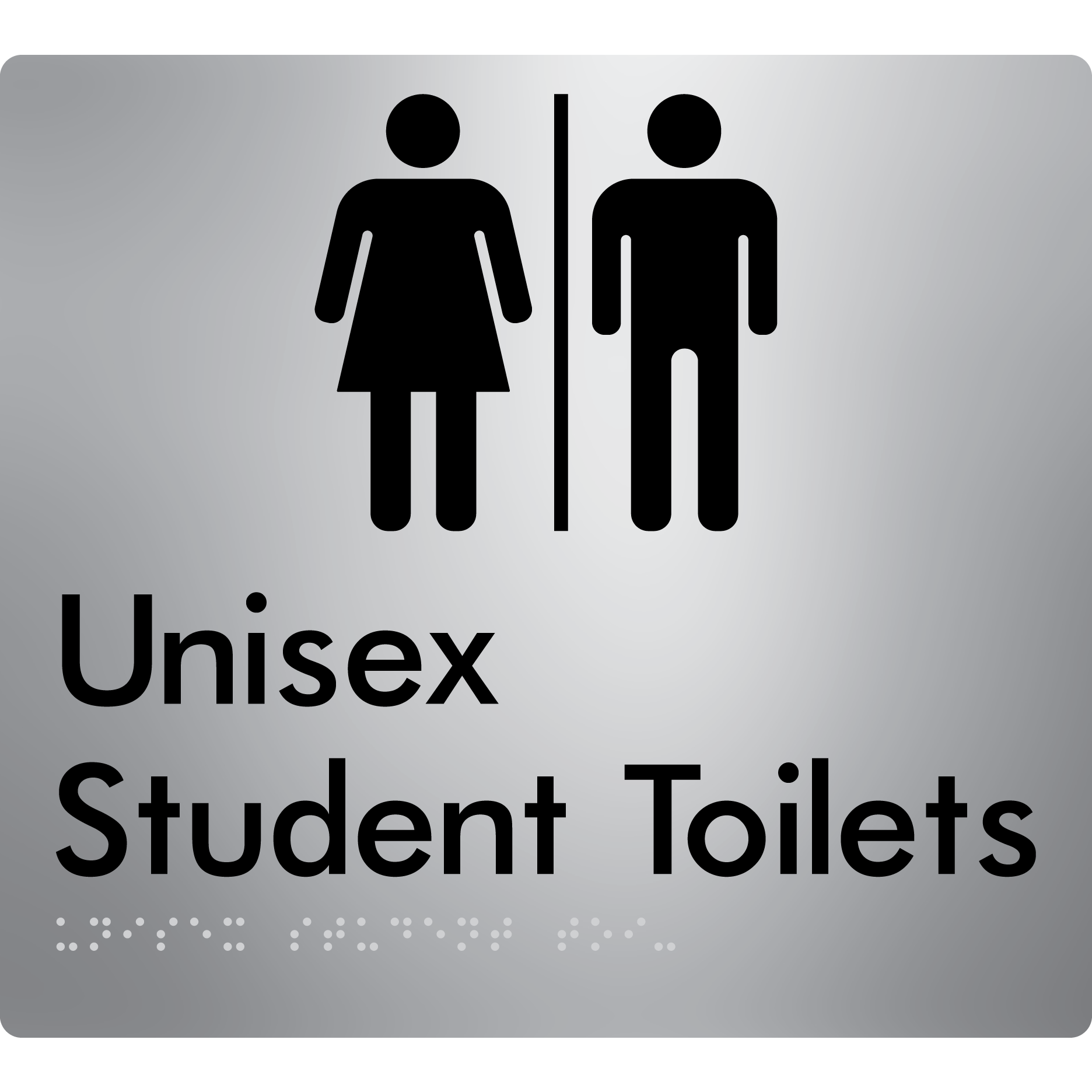 Unisex Student Toilets with Air Lock - Braille Tactile Signs Aust.