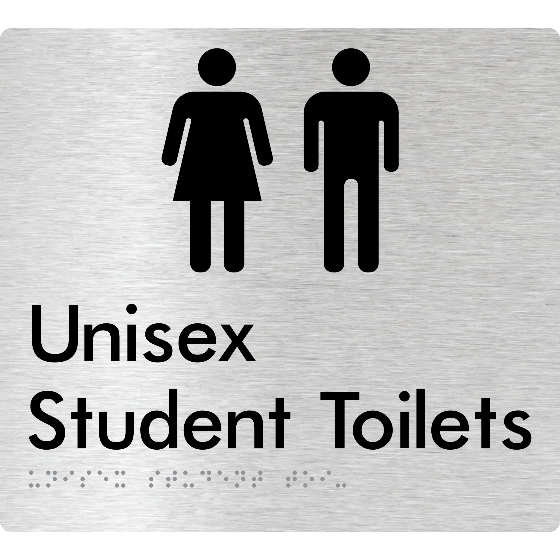 Unisex Student Toilets (Copy for EDM) - Braille Tactile Signs Aust.