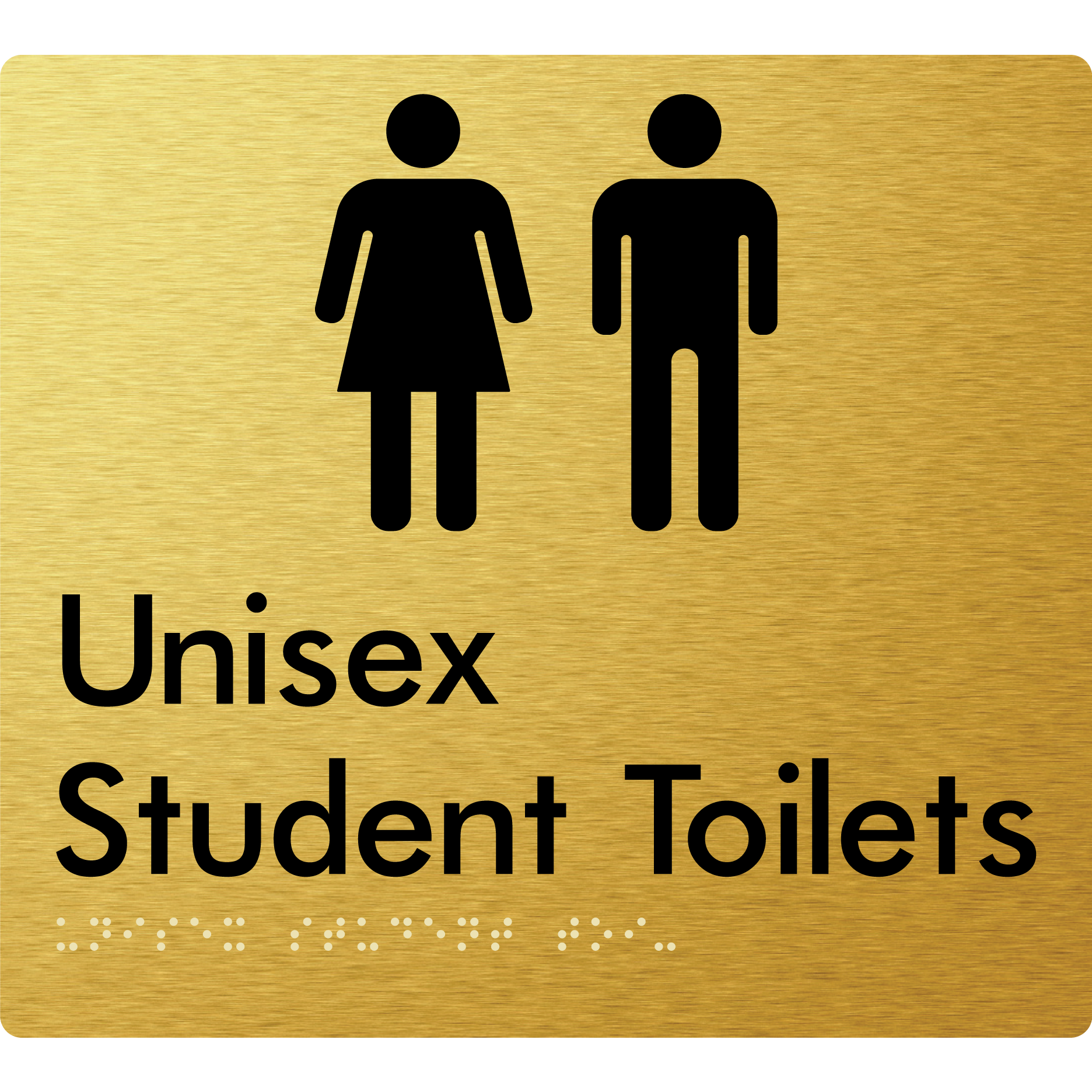 Unisex Student Toilets (Copy for EDM) - Braille Tactile Signs Aust.