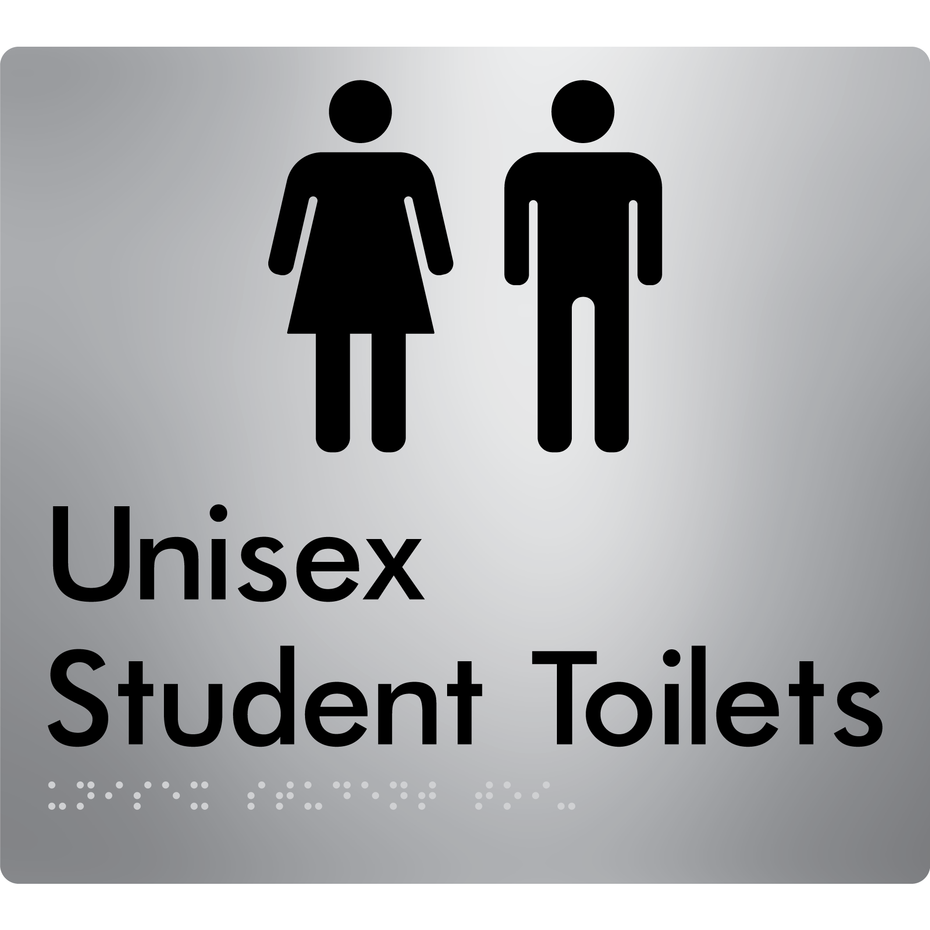 Unisex Student Toilets (Copy for EDM) - Braille Tactile Signs Aust.