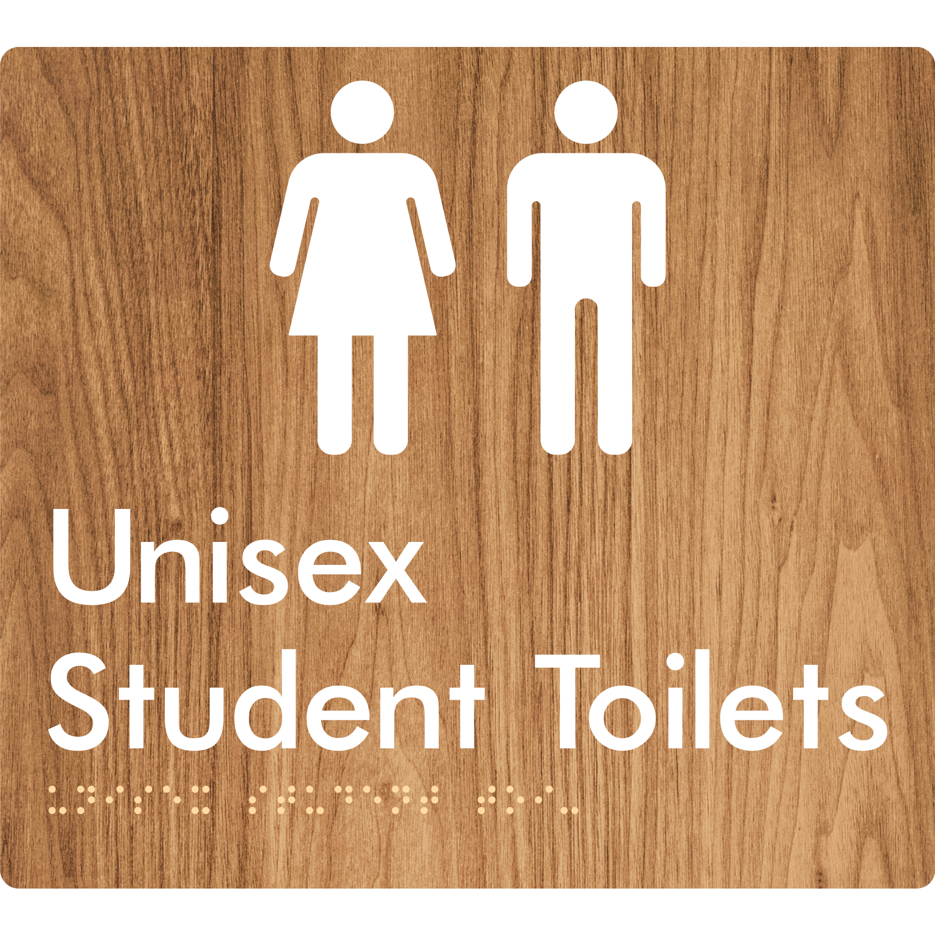 Unisex Student Toilets (Copy for EDM) - Braille Tactile Signs Aust.
