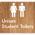 Unisex Student Toilets