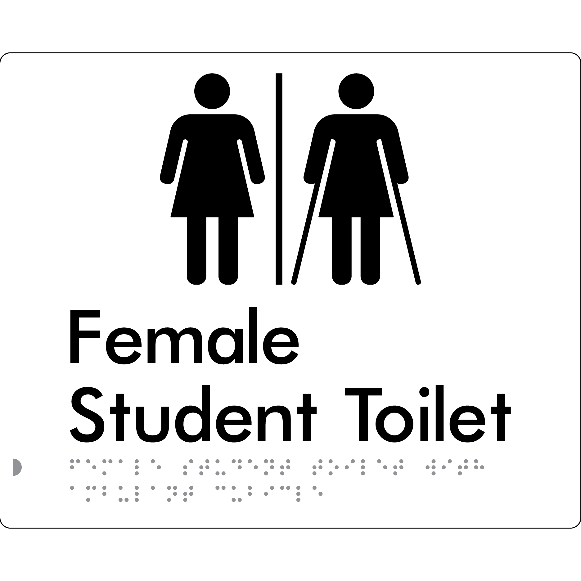 Female Student Toilet with Ambulant Cubicle & Airlock