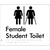 Female Student Toilet with Ambulant Cubicle & Airlock