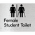 Female Student Toilet with Ambulant Cubicle & Airlock
