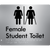 Female Student Toilet with Ambulant Cubicle & Airlock