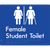Female Student Toilet with Ambulant Cubicle & Airlock