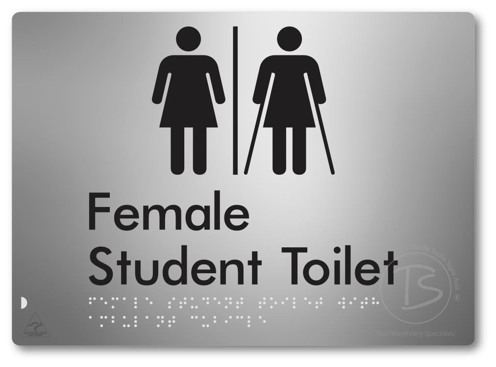 Female Student Toilet with Ambulant Cubicle & Airlock