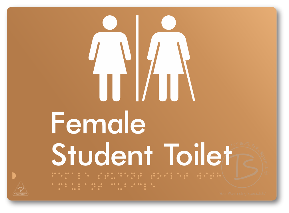 Female Student Toilet with Ambulant Cubicle & Airlock