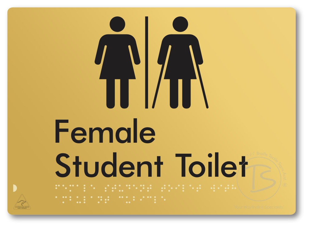 Female Student Toilet with Ambulant Cubicle & Airlock