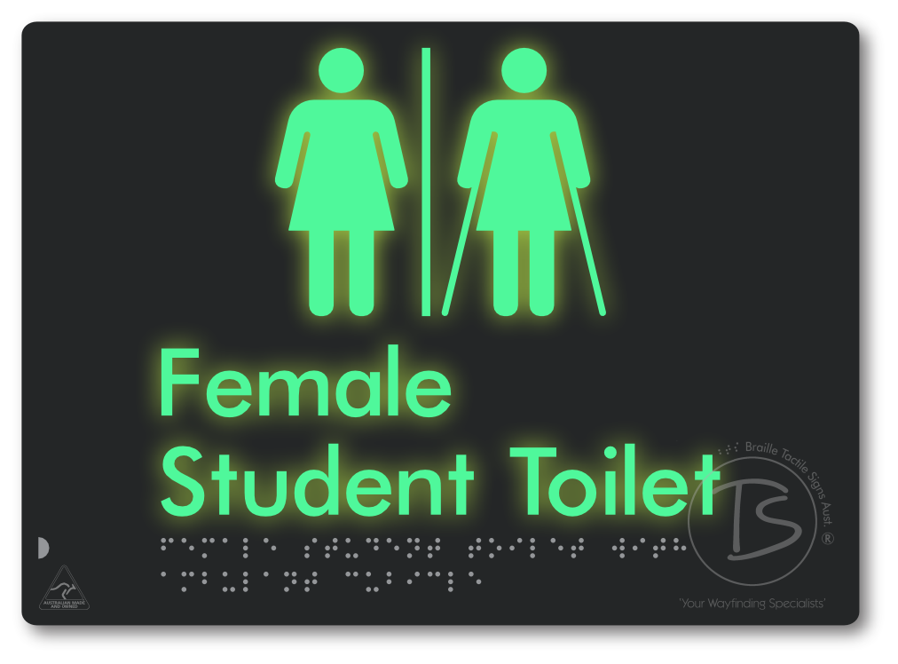 Female Student Toilet with Ambulant Cubicle & Airlock