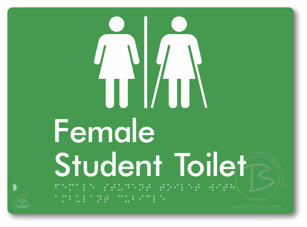Female Student Toilet with Ambulant Cubicle & Airlock
