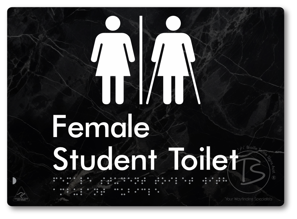 Female Student Toilet with Ambulant Cubicle & Airlock
