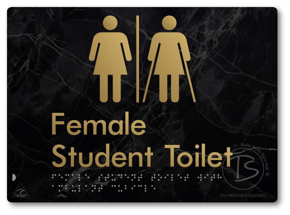 Female Student Toilet with Ambulant Cubicle & Airlock