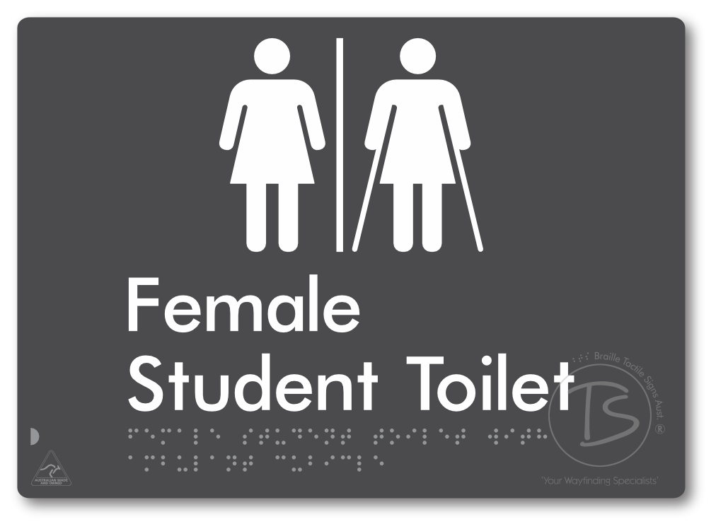 Female Student Toilet with Ambulant Cubicle & Airlock