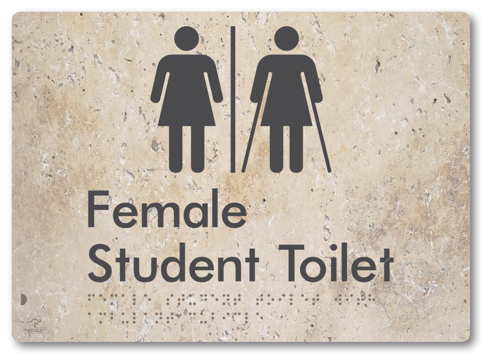 Female Student Toilet with Ambulant Cubicle & Airlock