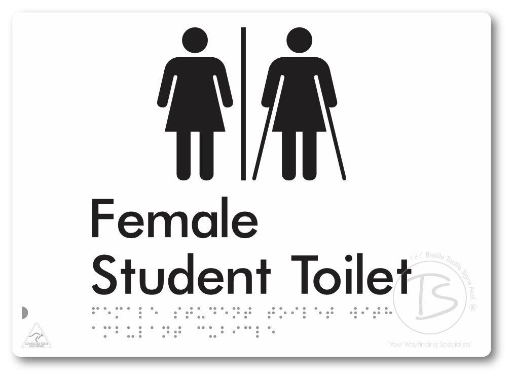 Female Student Toilet with Ambulant Cubicle & Airlock