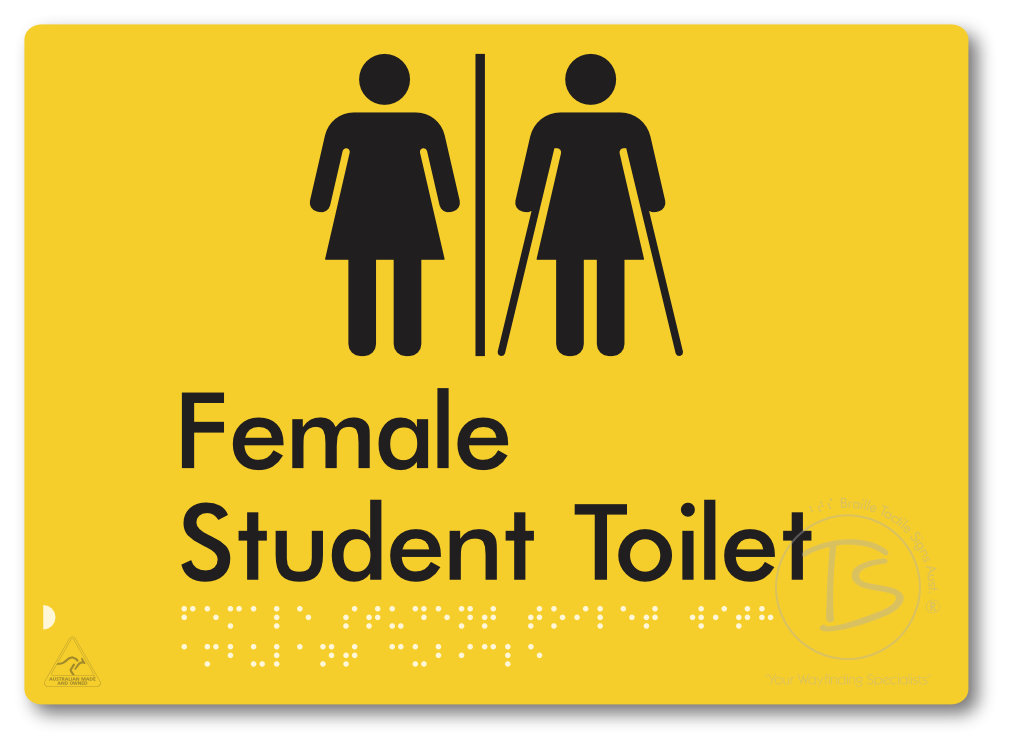 Female Student Toilet with Ambulant Cubicle & Airlock