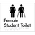 Female Student Toilet with Ambulant Cubicle