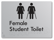 Female Student Toilet with Ambulant Cubicle