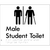 Male Student Toilet with Ambulant Cubicle & Airlock