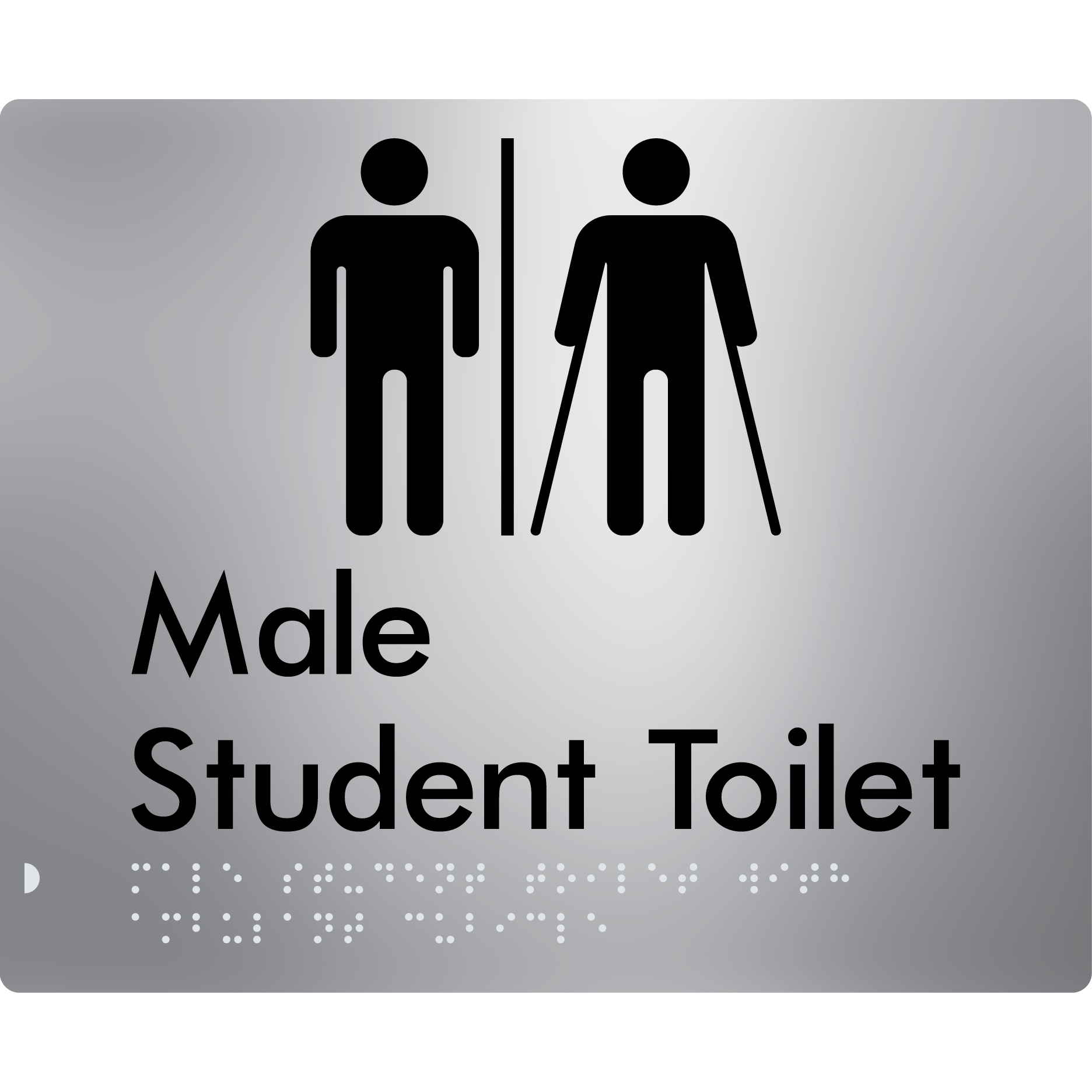 Male Student Toilet with Ambulant Cubicle & Airlock
