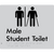 Male Student Toilet with Ambulant Cubicle & Airlock